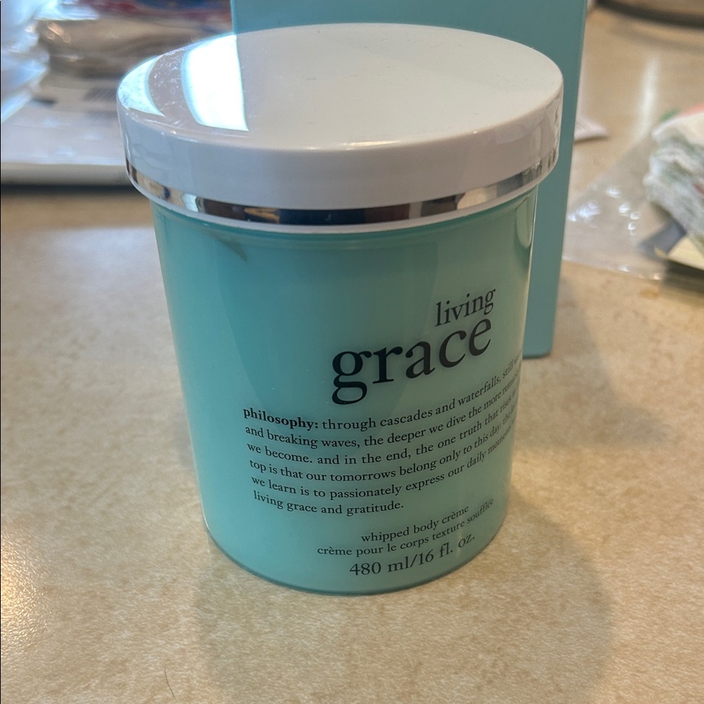 Philosophy Living Grace Whipped Body Creme in Blue Jar